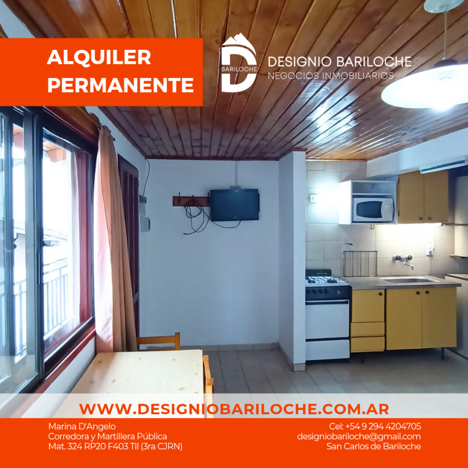 Dpto centrico de Bariloche en alquiler 