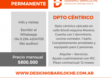 Departamento en alquiler permanente