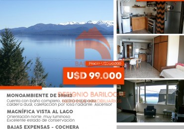 DPTO. MONOAMBIENTE CON VISTA AL LAGO